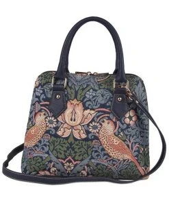 New In Tapestry Bags William Morris Strawberry Thief Handbag Blue
