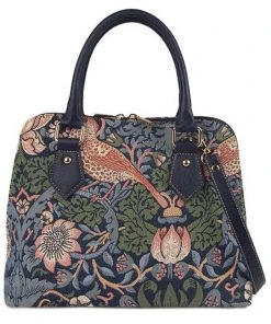New In Tapestry Bags William Morris Strawberry Thief Handbag Blue