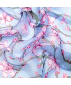 New In Tapestry Bags Crane Blossom And Swallow Genuine Silk Scarf