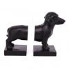Temerity Jones Sausage Dog Set Bookends Black New In
