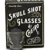 Temerity Jones Skull Set 4 Shot Glasses New In