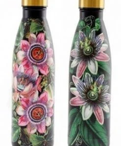 Temerity Jones Botanical Garden Metal Watterbottle Black New In