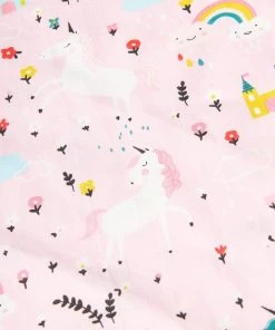 Unique Vintage Fairytale Unicorn Rainbow Scarf Pink New In