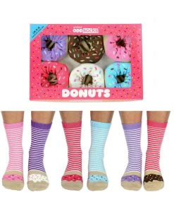 United Odd Socks 6 Dames Socks Donuts New In