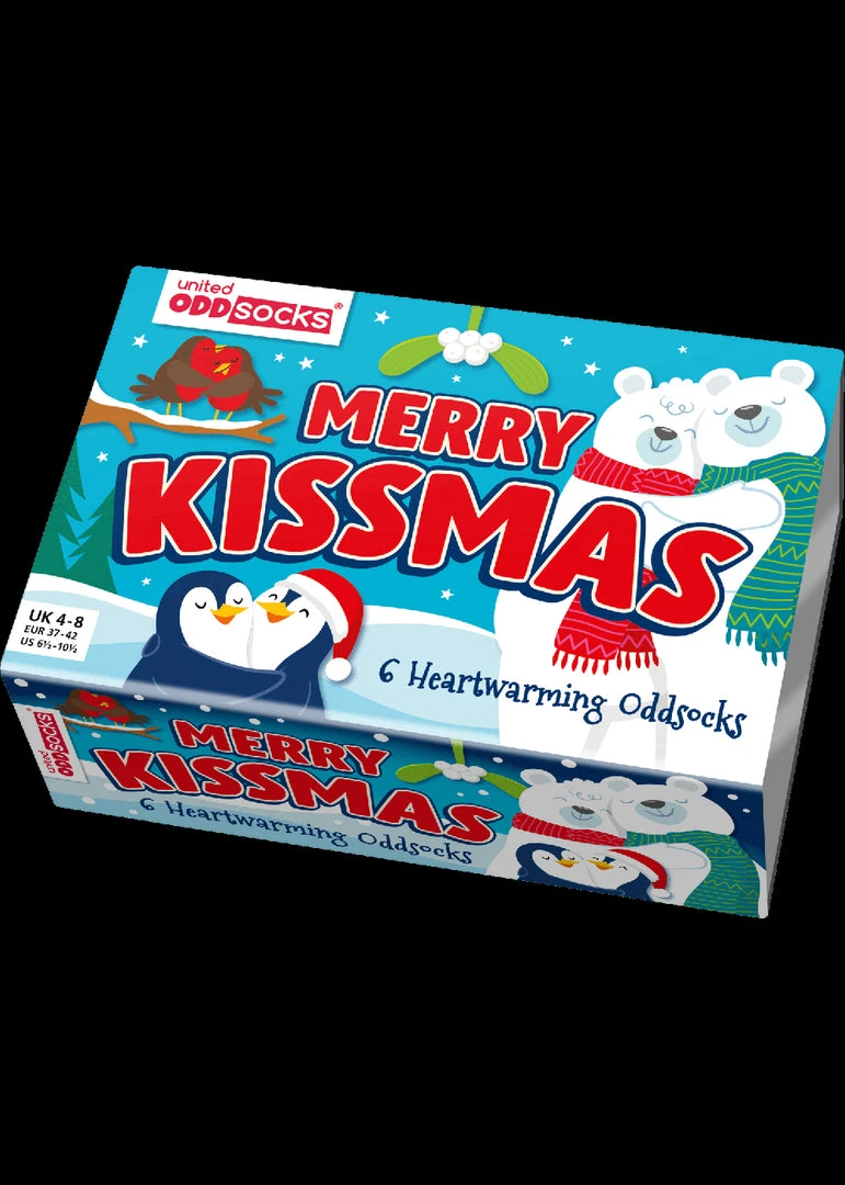 United Odd Socks 6 Ladies Socks Merry Kissmas Christmas New In