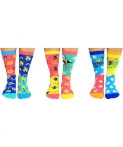 New In United Odd Socks 6 Ladies Socks Bee Yourself