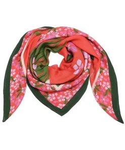 New In Vendula London Animal Park Scarf Lemur Pink