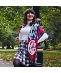 Vendula London House Of Jazz Scarf Red New In