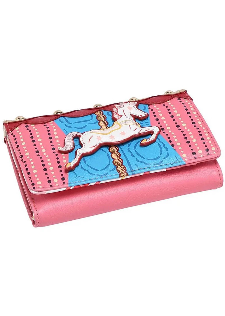 New In Vendula London Heritage Edwardian Pier Carousel Wallet Small Multi