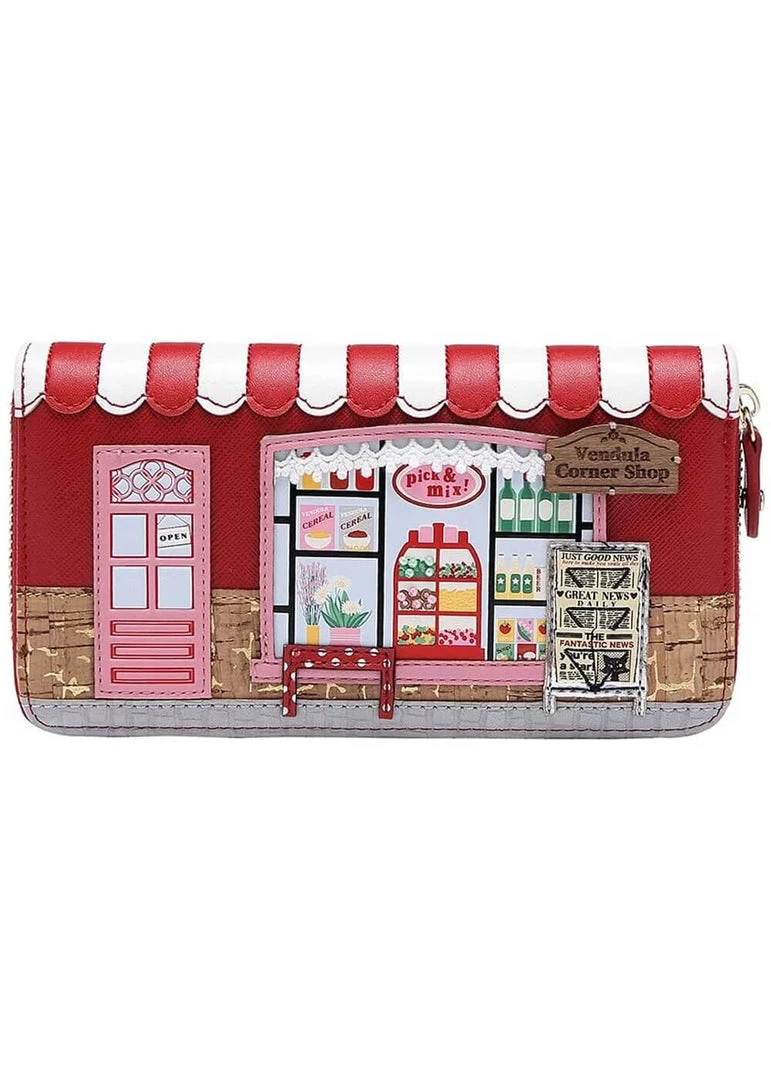 Vendula London Corner Shop Wallet Large Red