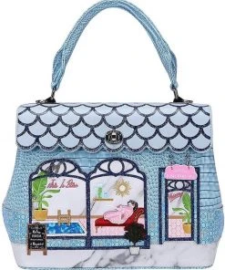 Vendula London Posh Paws Spa Dog Grace Bag Blue New In