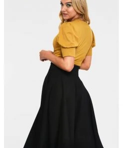 New In Voodoo Vixen Dita Teese Keyhole 50's Top Musterd