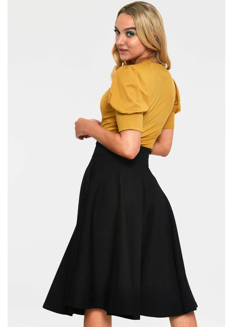 New In Voodoo Vixen Dita Teese Keyhole 50's Top Musterd