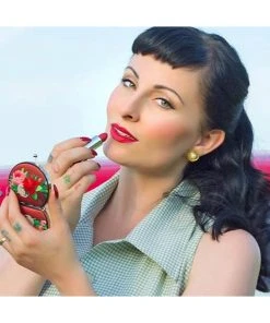 Woody Ellen Paris 50's Compact Mirror New In