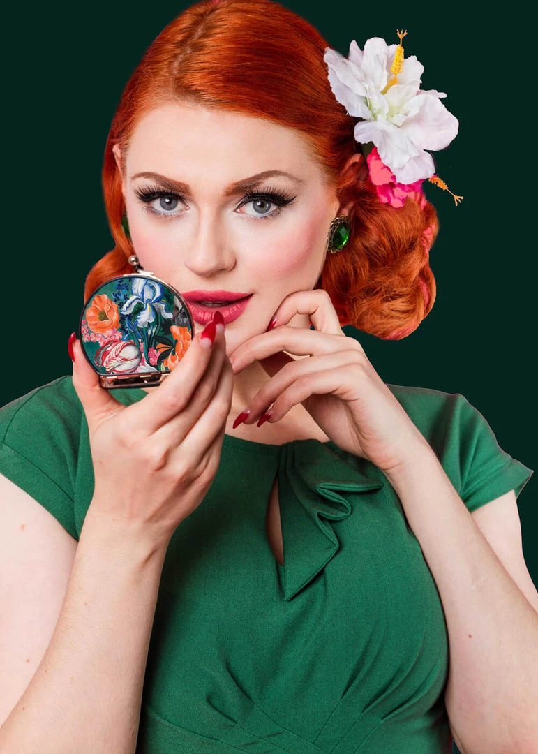 Woody Ellen Forest 50's Compact Mirror